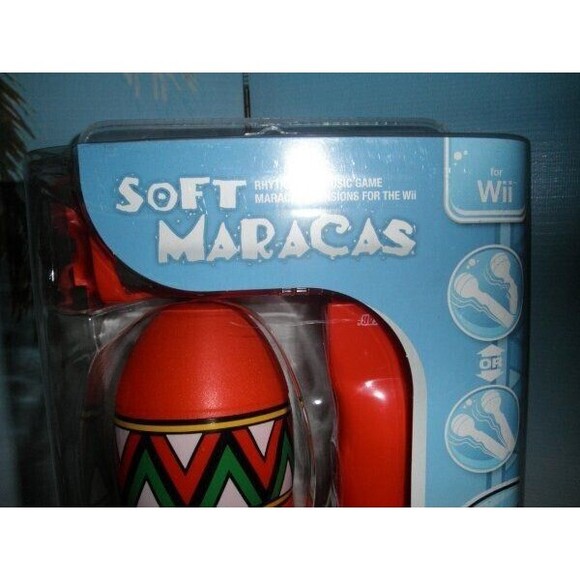 (SET OF 2) NEW BY DREAMGEAR, SOFT MARACAS FOR NINTENDO Wii RED - Picture 5 of 12